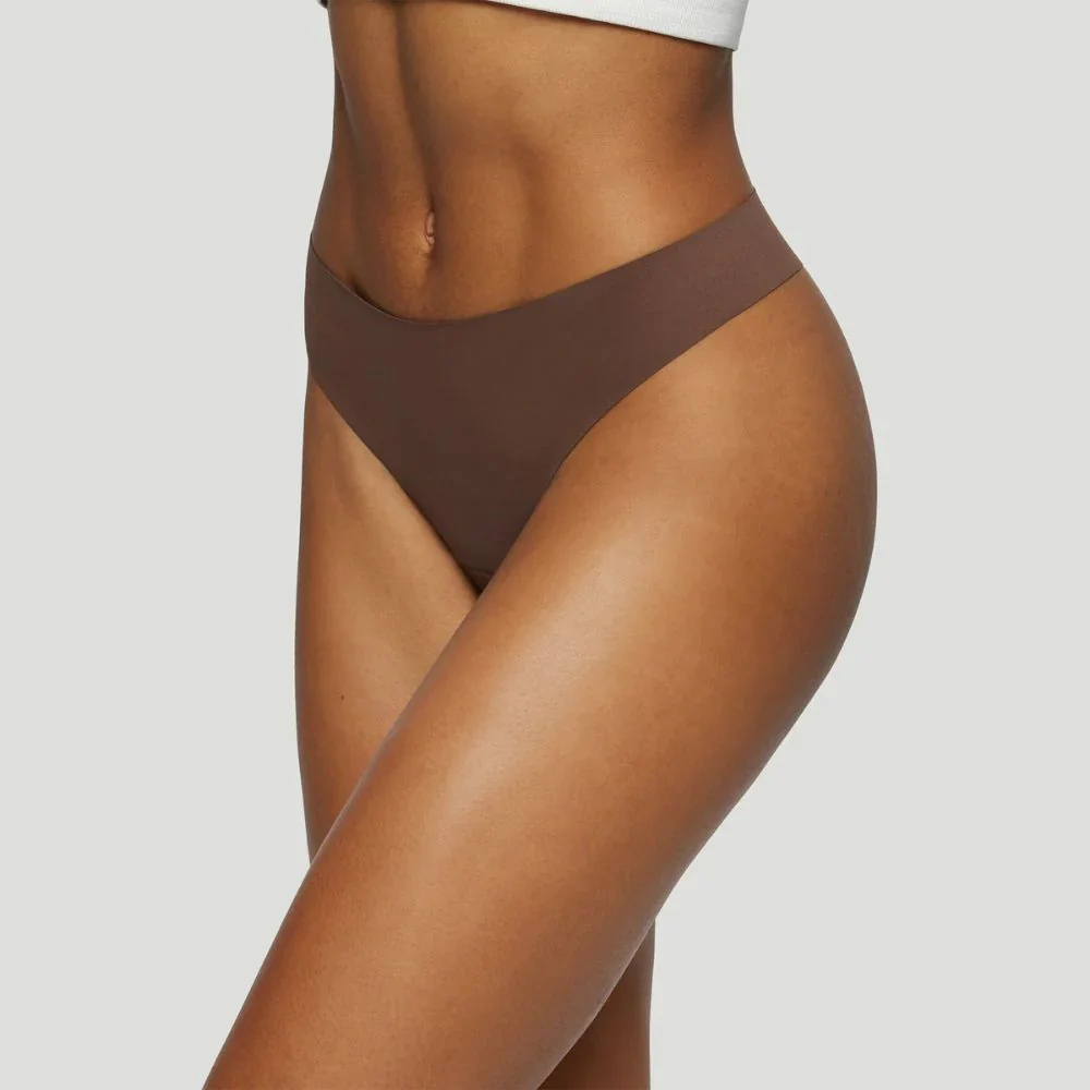 Tanga taille mi-haute marron (Lot de 3) - Image 6
