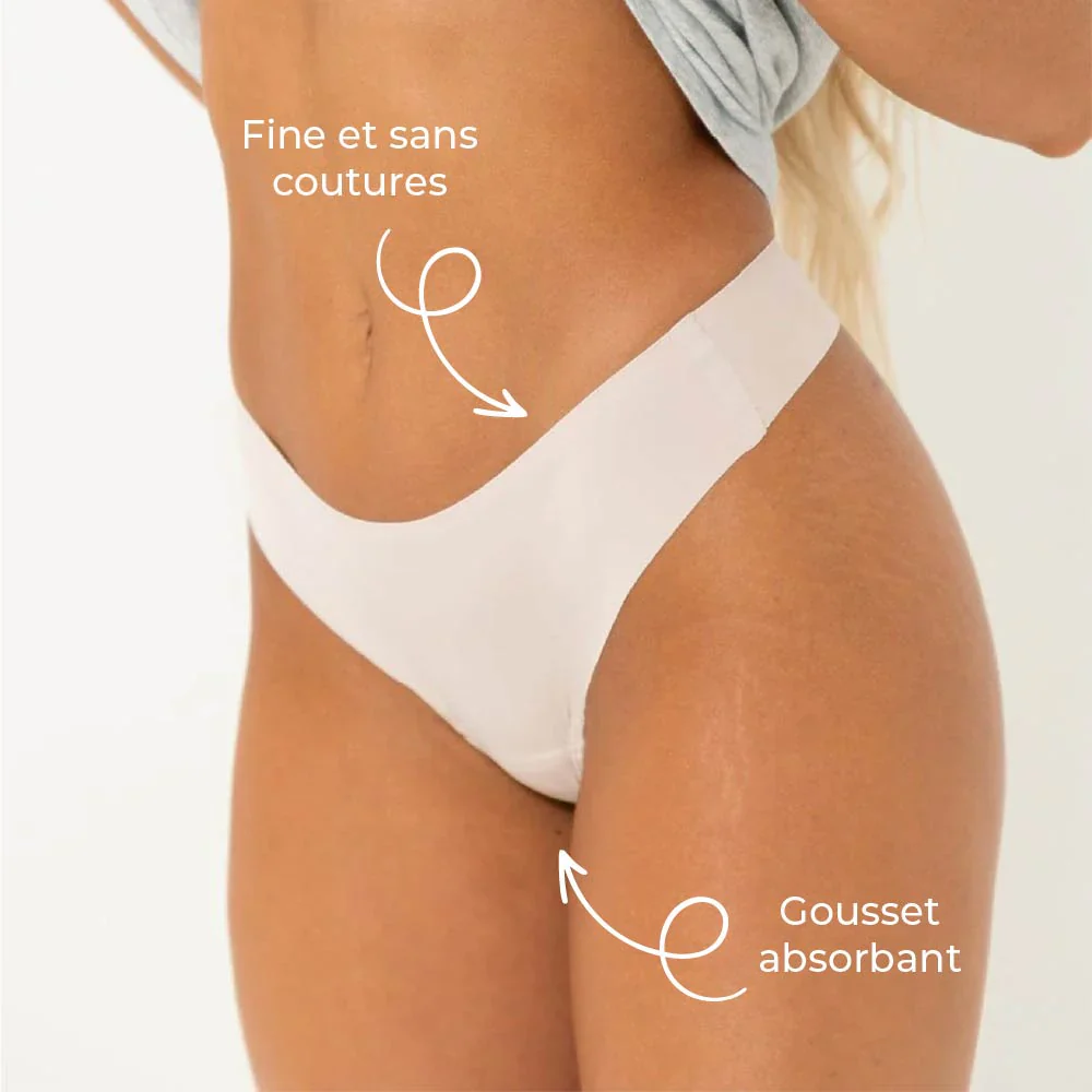 Tanga taille mi-haute marron (Lot de 3) - Image 7