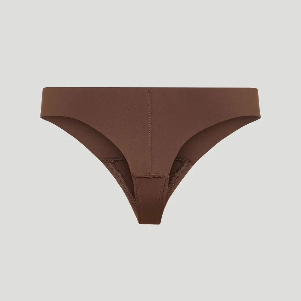 Tanga taille mi-haute marron (Lot de 3) - Image 8